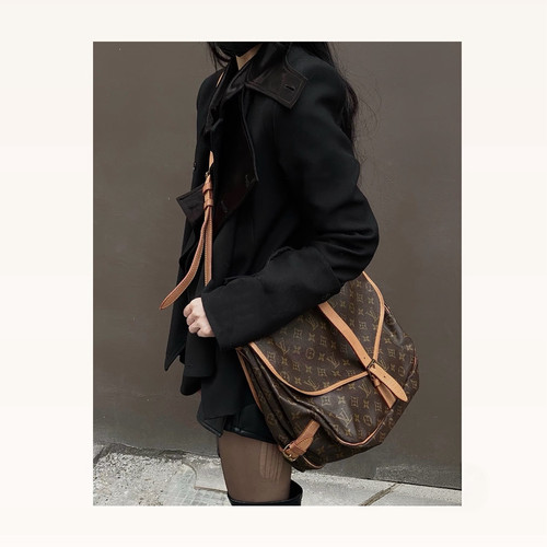 【95新】LouisVuitton/双子星中号/植鞣革修复