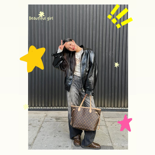 【98新】Louis Vuitton/【中号购物袋】/植鞣革修复