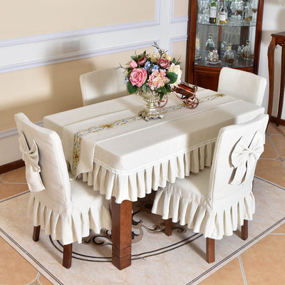 新款轻奢椅布餐尼家用餐椅垫套装布艺加厚雪桌尔套艺套