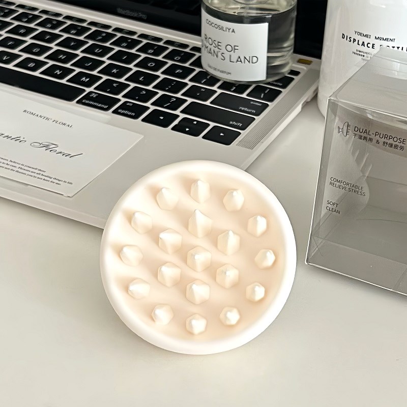 UHA头皮清洁硅胶按摩梳子清理抓头部干湿两用