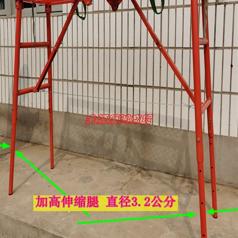 圆管马凳升降凳折叠马凳加长腿装修马凳伸缩铁工地腿腿子脚架加高