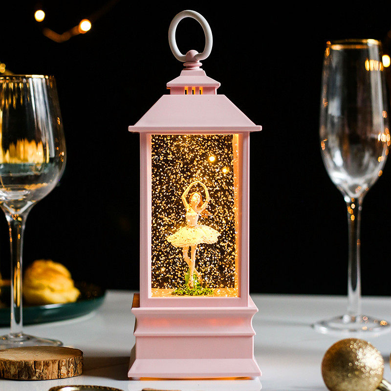 圣诞节雪人风灯摆件球圣诞女童女孩八音盒儿童礼物,家居饰品,音乐盒,淘宝优惠券,粉丝福利购,淘宝优惠卷