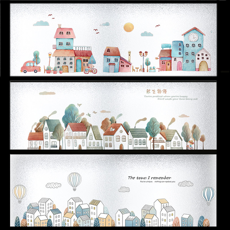 浴室窗户防窥磨砂静电玻璃贴纸防走光家用贴膜横着方向窗花纸,家居饰品,玻璃膜/贴,淘宝优惠券,粉丝福利购,淘宝优惠卷