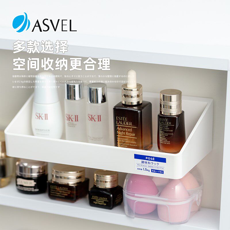 asve镜柜收纳盒卫生间厕所台整理盒子壁挂式斜口