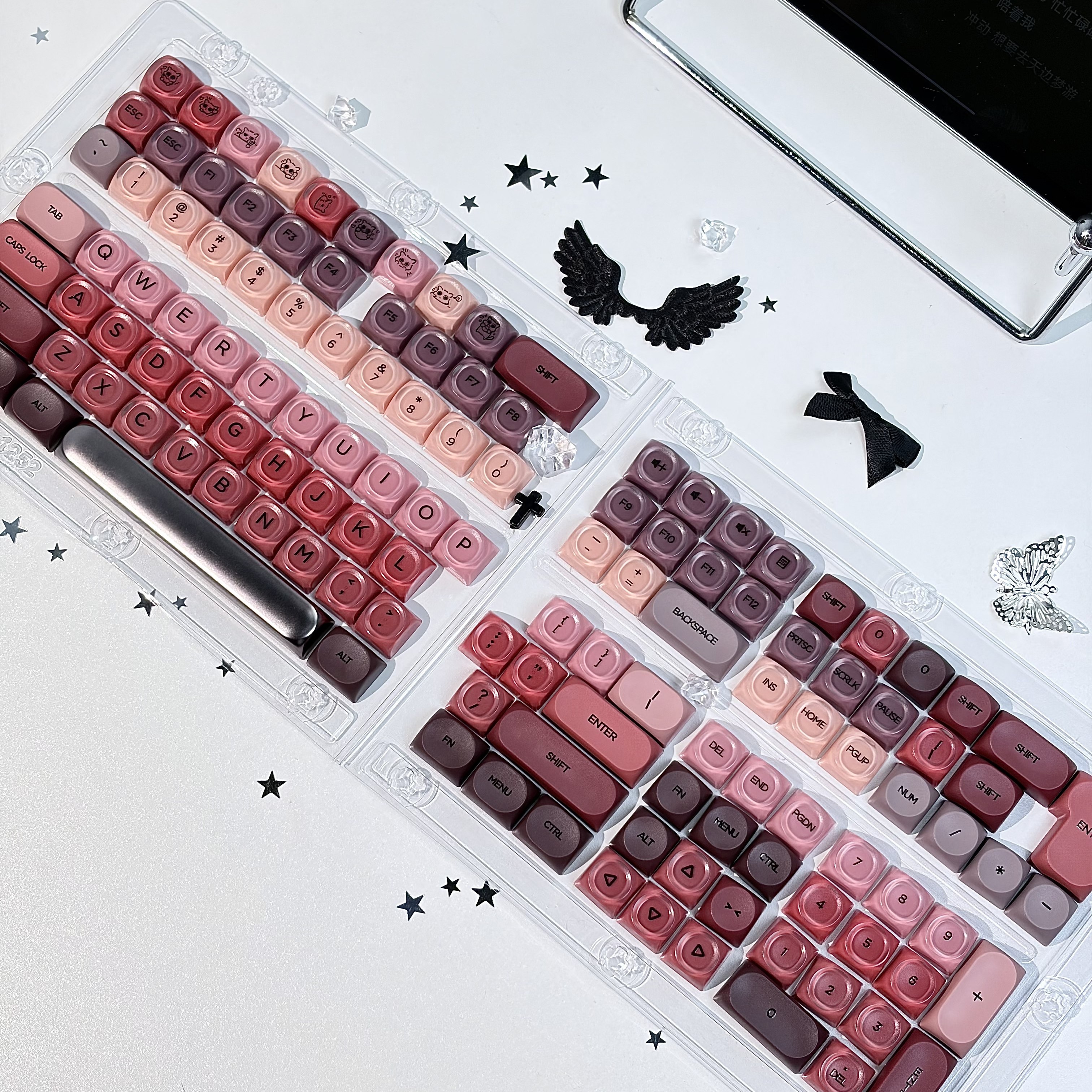 集帽屋 全套粉底液口红键帽132键 机械键盘客制化键盘 ABS/PC材质,电脑硬件/显示器/电脑周边,其它电脑周边,淘宝优惠券,粉丝福利购,淘宝优惠卷