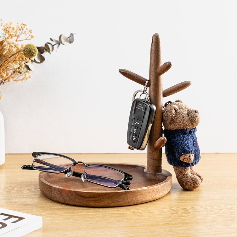 玄关架入户门口鞋柜客厅收纳摆件装饰品新居礼品钥匙实木,收纳整理,钥匙收纳盒,淘宝优惠券,粉丝福利购,淘宝优惠卷