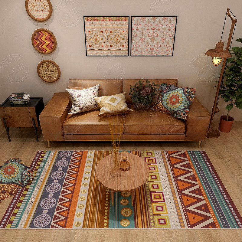 民族风复古摩洛哥亚地毯客厅沙发茶几卧室床边地垫定制,居家布艺,地毯,淘宝优惠券,粉丝福利购,淘宝优惠卷