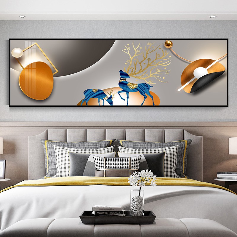 2021年新款卧室床头装饰画主卧挂画温馨现代简约轻奢房间墙面壁画