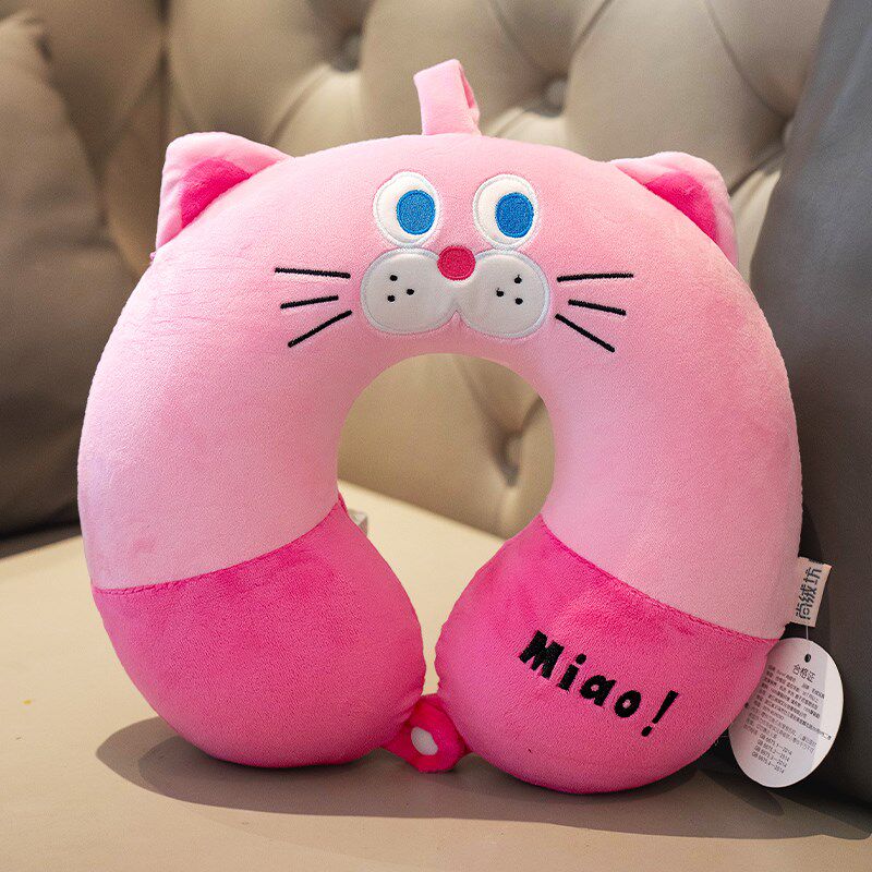 可爱猫咪u型枕护颈枕学生旅行专用脖子靠枕飞机颈椎枕睡觉u形枕头