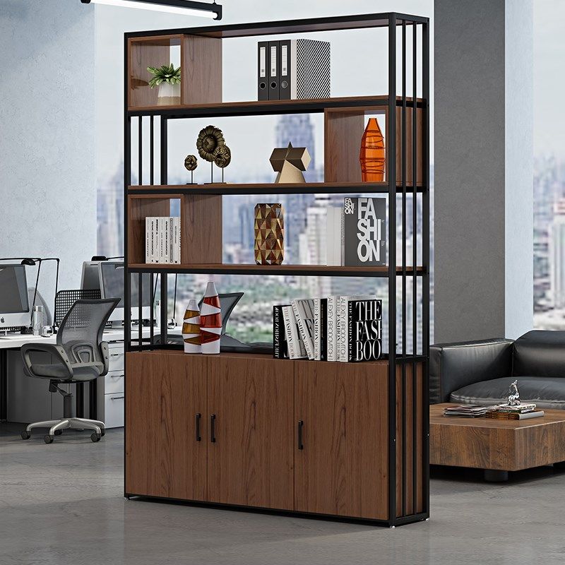 铁艺屏风隔断墙办公室置物架工业风装饰花架落地客厅书架玄关柜子