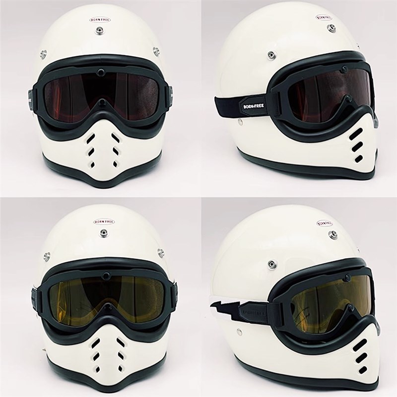 BornFree新款男女moto3复古机车防风沙骑行摩托车越野护目镜风镜