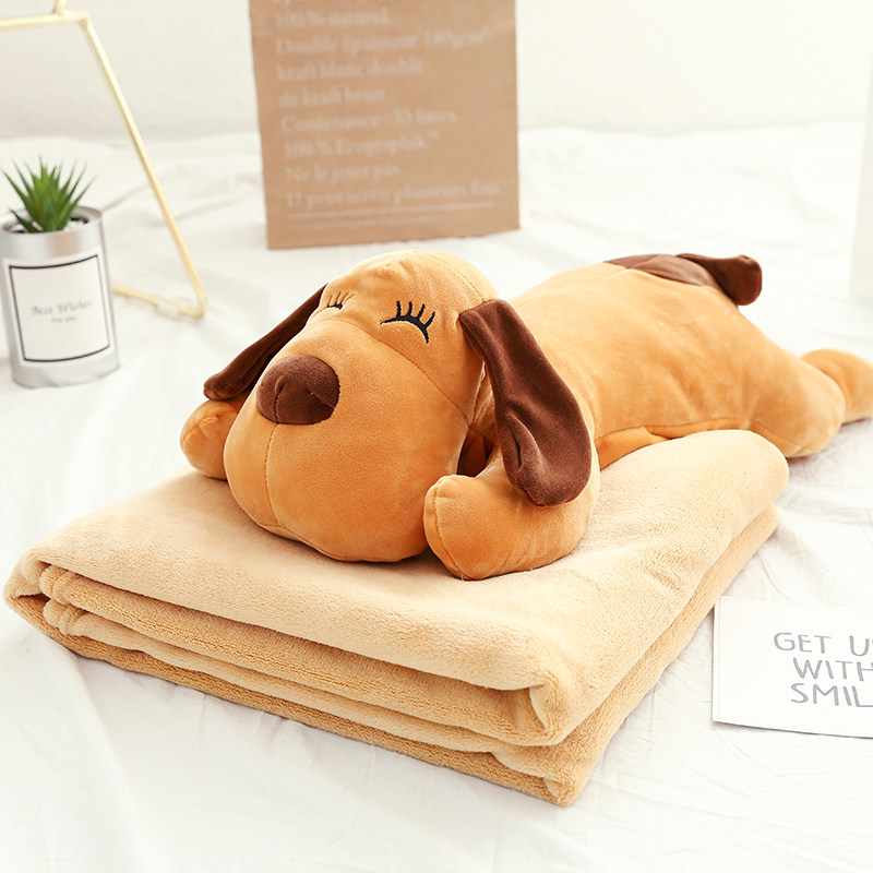 狗狗抱枕被子两用靠垫汽车午休毯子午睡枕头,居家布艺,抱枕被,淘宝优惠券,粉丝福利购,淘宝优惠卷