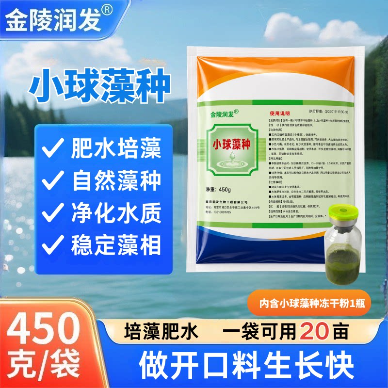 小球藻种水产养殖硅藻藻种小球藻藻种水产用绿藻藻种肥水培藻增氧