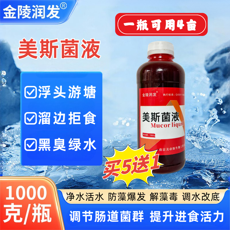 乳酸菌水产养殖专用乳酸菌浓缩美斯菌液原液鱼虾蟹塘降pH调节肠道