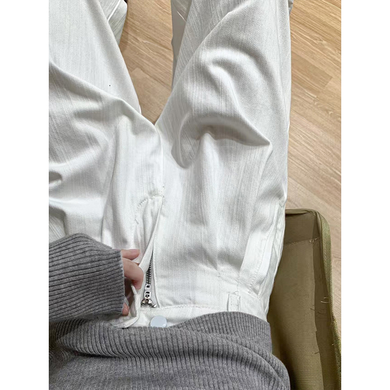 棉麻西装阔腿裤女2025新款