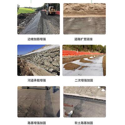 80kn玻纤格栅沥青JBCGA纤土工格栅加纤筋护坡路基稳固双玻向玻格E