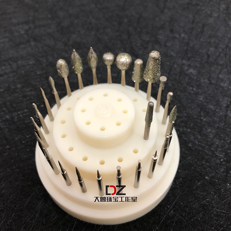 金刚砂掏底针,雕蜡工具,精钢砂球25支套装 48孔针筒