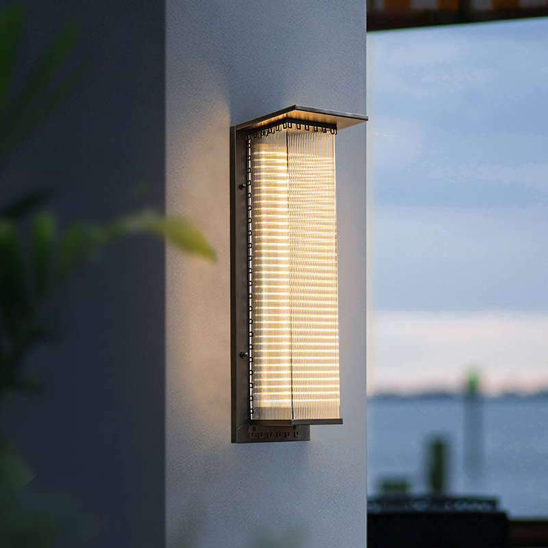 简约户外防水壁灯太阳能室外大门别墅花园灯露台院子阳台外墙壁灯