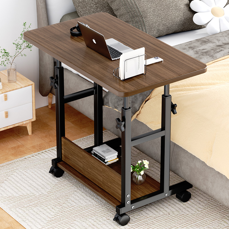 牀边桌可移动小桌子卧室家用学生简约书桌简易升降宿舍懒人电脑桌