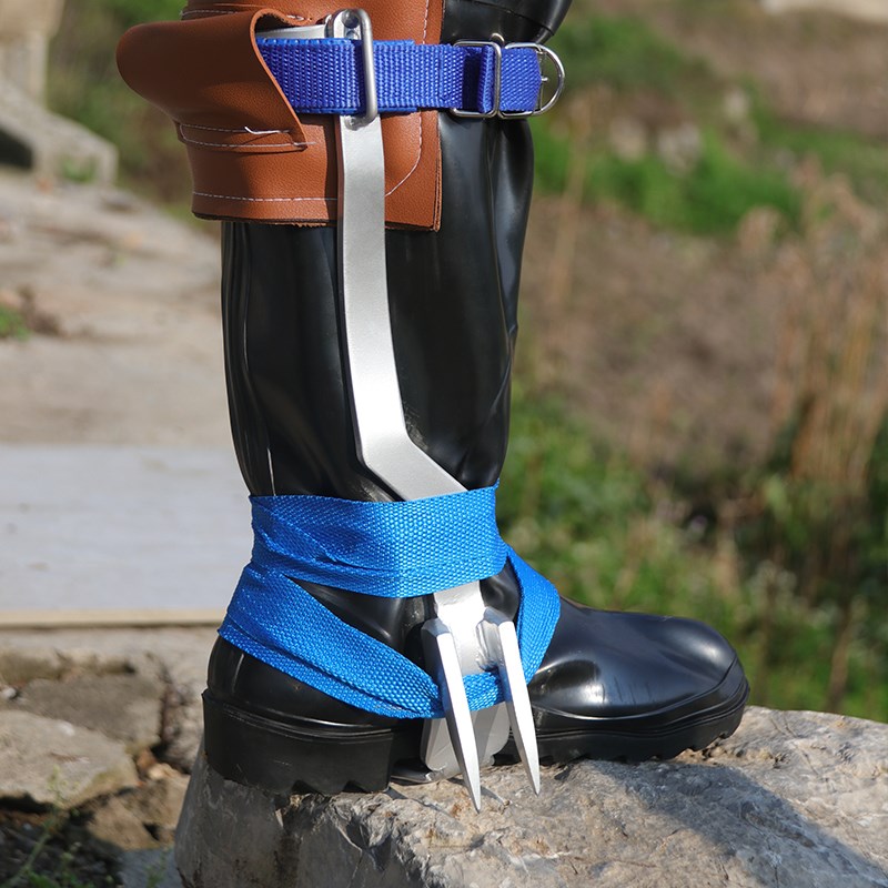 爬树上树专用工具专业脚蹬子全套猫爪爬树钉子鞋加厚脚扣新款