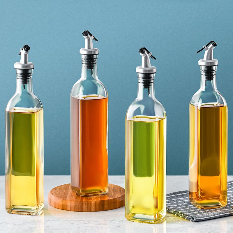 左家右厨0欧式玻璃调味瓶(个装)酱油瓶油瓶醋瓶