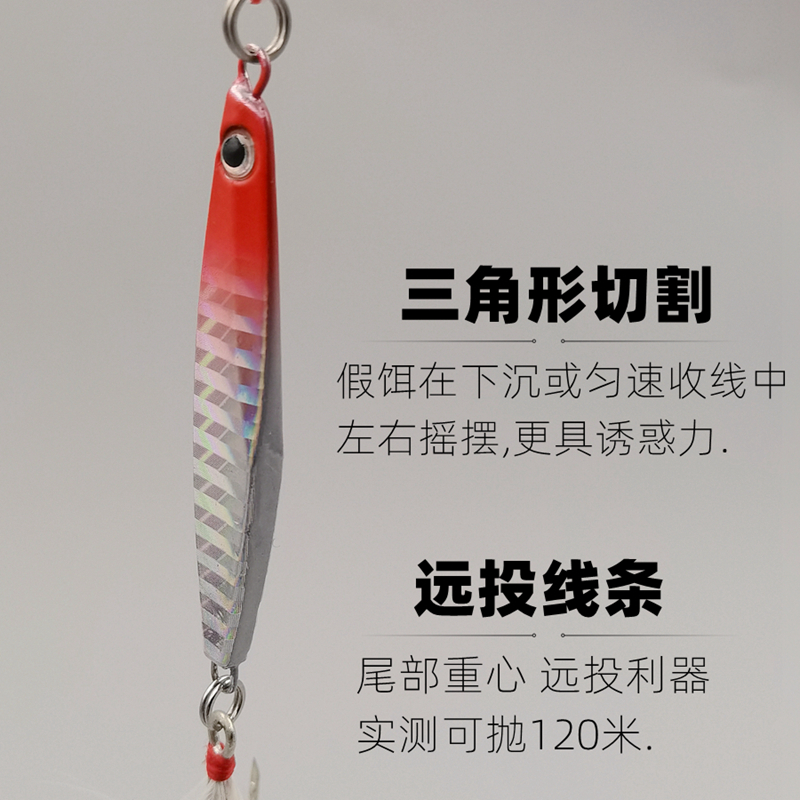 路亚铁板路亚饵远投假饵海淡水vib小亮片套装钓鲈鱼鲅鱼翘嘴专杀