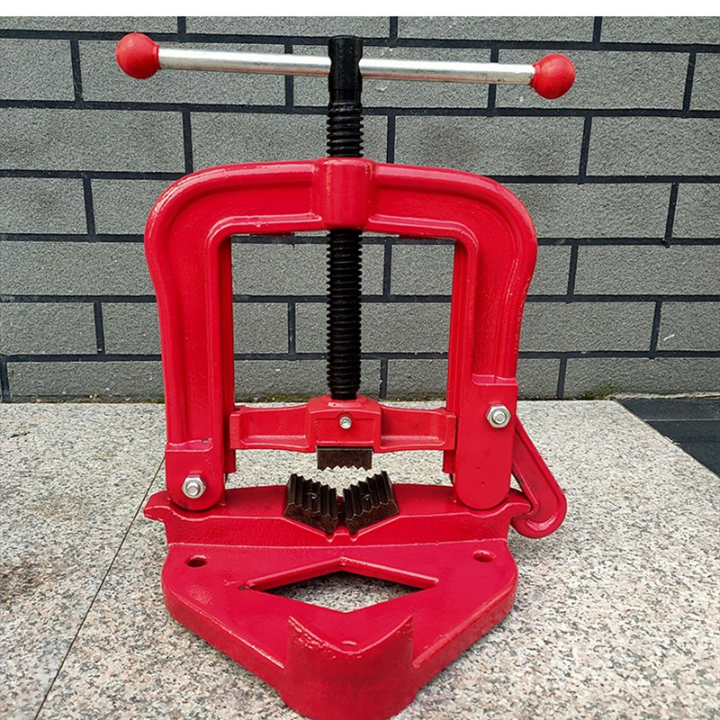 民伟重型管子台虎钳龙门钳龙门架子台钳夹管钳压力钳2号3号4号5号