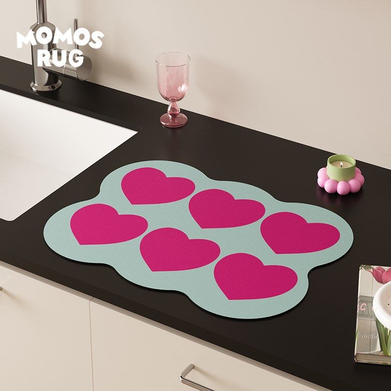 oosrug奶油甜心厨房沥水垫硅藻泥多巴胺水池台面吸水垫餐垫碗垫,居家布艺,餐垫,淘宝优惠券,粉丝福利购,淘宝优惠卷