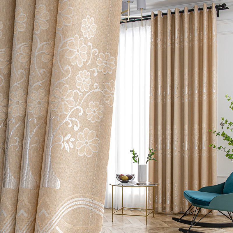 加厚客厅简约大气遮光窗帘卧室阳台全遮阳小清新田园飘窗窗帘,居家布艺,定制窗帘,淘宝优惠券,粉丝福利购,淘宝优惠卷