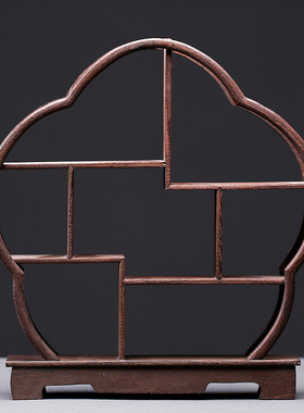 鸡翅木中式博古架子小摆件茶具摆设架多宝阁紫砂茶宠展示架