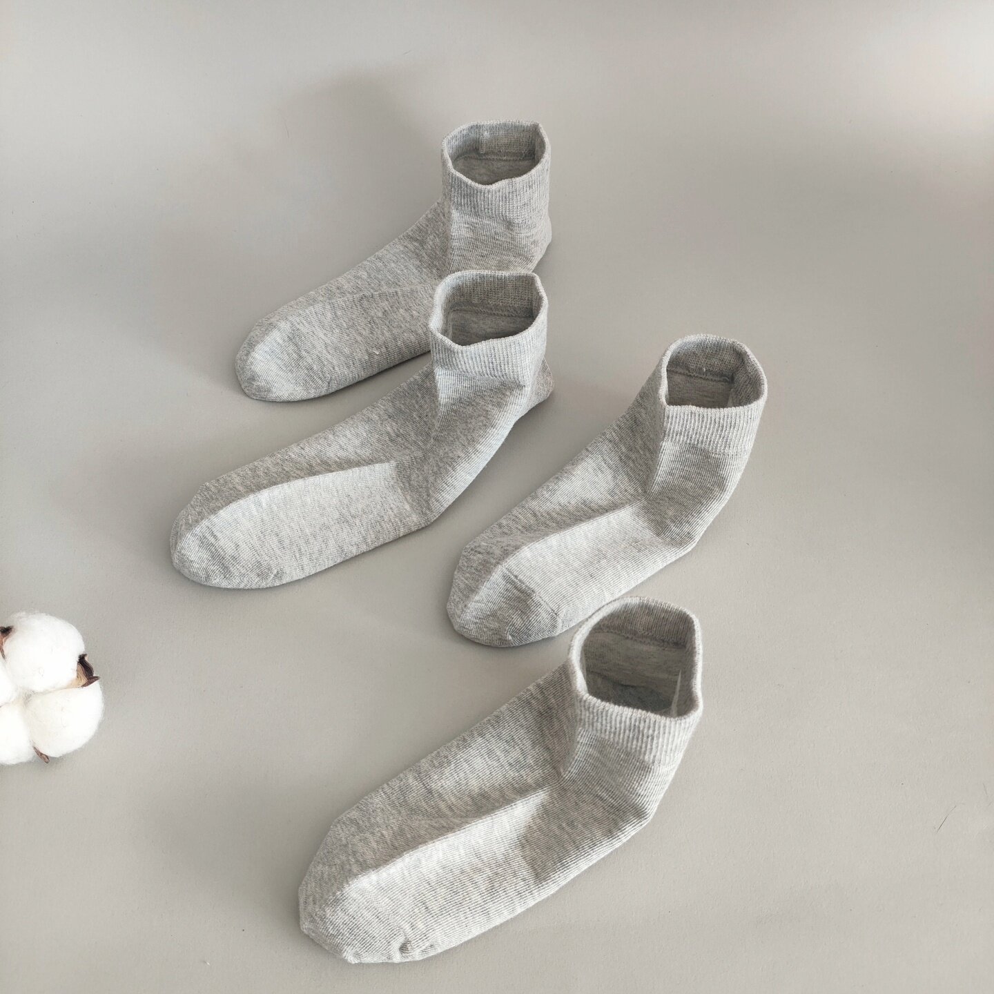 青少年短筒袜透气棉船袜男款无骨短袜40码女大码纯色袜子非一次性