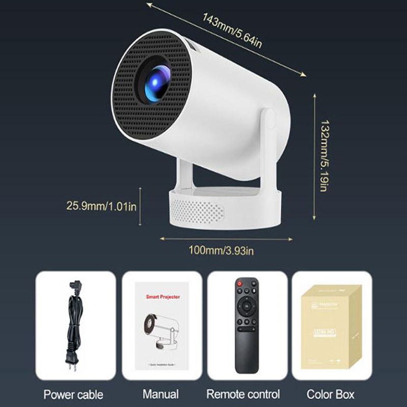 投影仪家用超高清可连手机游戏手柄云台便携家庭影院电视机卧室小