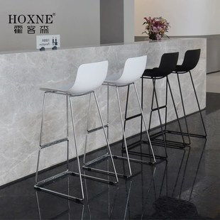 霍客森前台椅现简约铁艺家用酒吧台高脚椅高凳等位凳吧椅子
