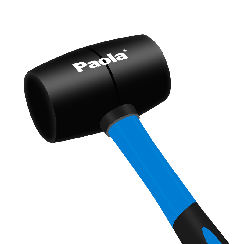 保拉16OZ橡胶锤子皮榔头贴瓷砖地板装修工具安装锤低弹橡皮锤2438