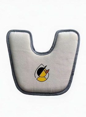 QBOX儿童可坐骑拉杆行李箱软坐垫通用卡通布软小黄鸭坐垫配件