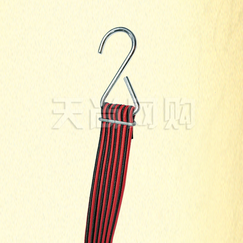 自行车高弹力勾绳行李电动拉扣式三轮摩托快递车绑带松紧捆绑