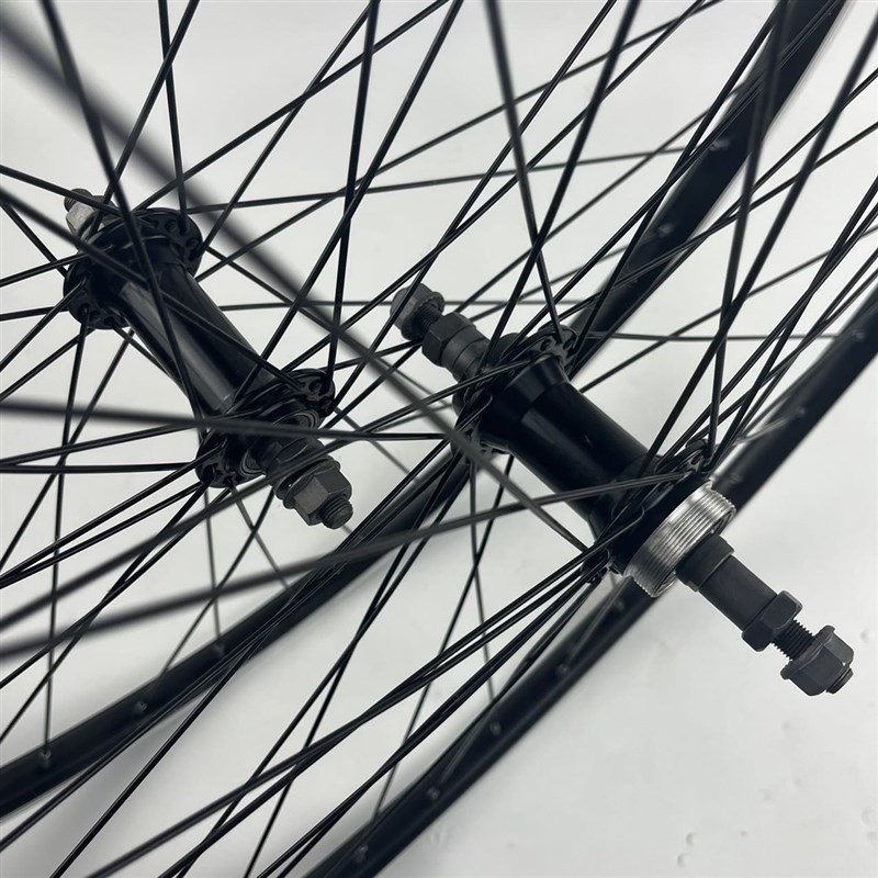 旅行车轮组一V刹款,700C32-45c轮组,铝轴承旋式快拆/实心轮组