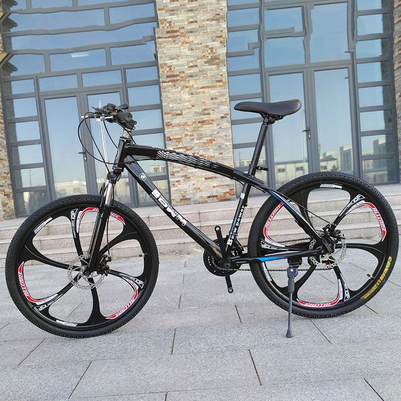 宝马架型山地自行车成人男女代步车减震碟刹越野赛车公路学生跑车