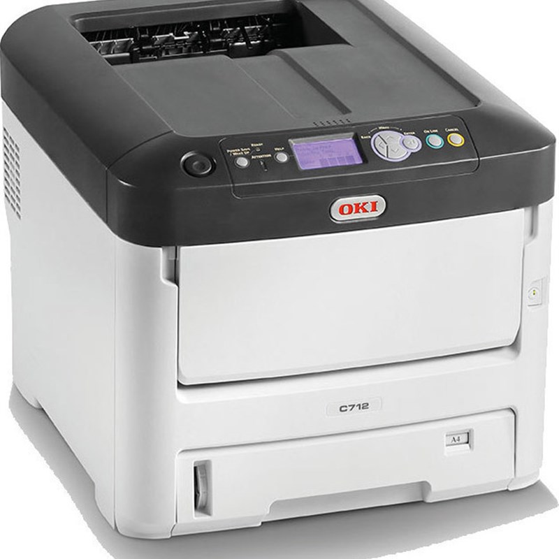 oki c610 c710 c711wt c712 特种不干胶名片特厚纸彩色激光打印机