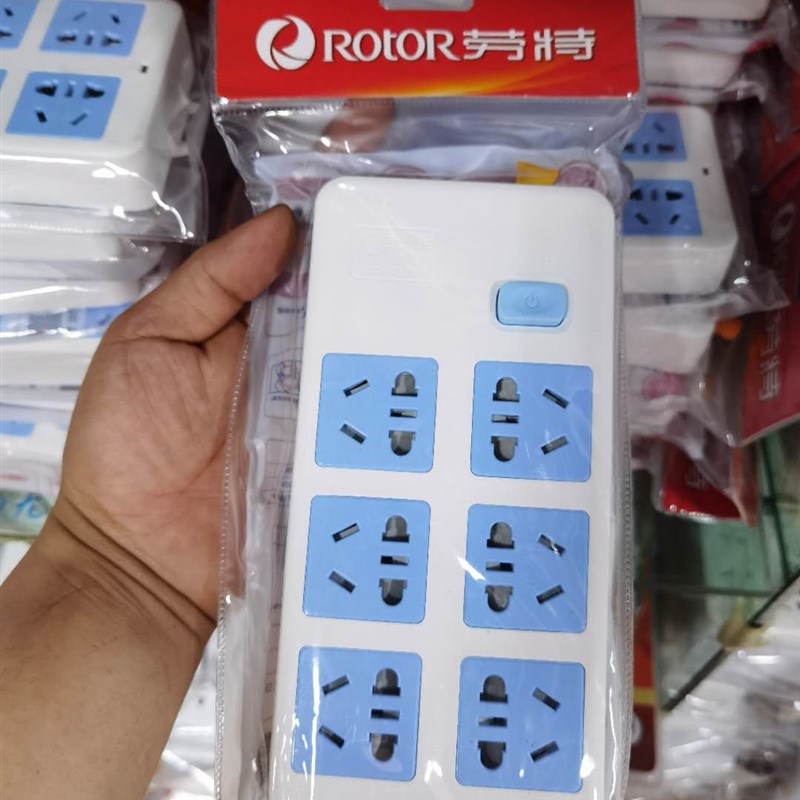 劳特rt-03自接线插座接线板无线插排2/3位多孔位不带线无线阻燃板