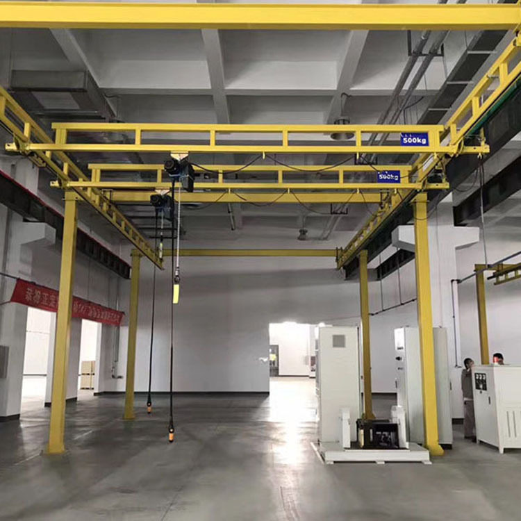 KBK轨道柔性钢性轻型轨悬挂起重机组合车间铝合金框架