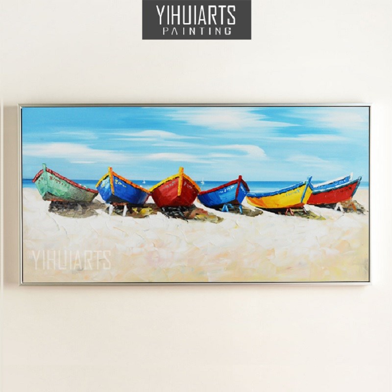 亿辉 客厅装饰画沙发背景墙无框抽象现代风景油画手绘办公室玄关图片