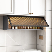 铝合金吊柜墙壁柜家用厨房柜玻璃柜门收纳柜调味架展示柜化妆室柜