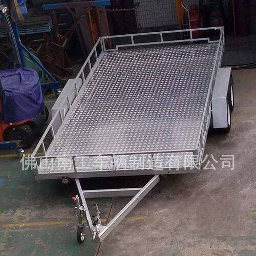带撞刹2吨ATV拖车 移动牵引全挂式工具平板拖车