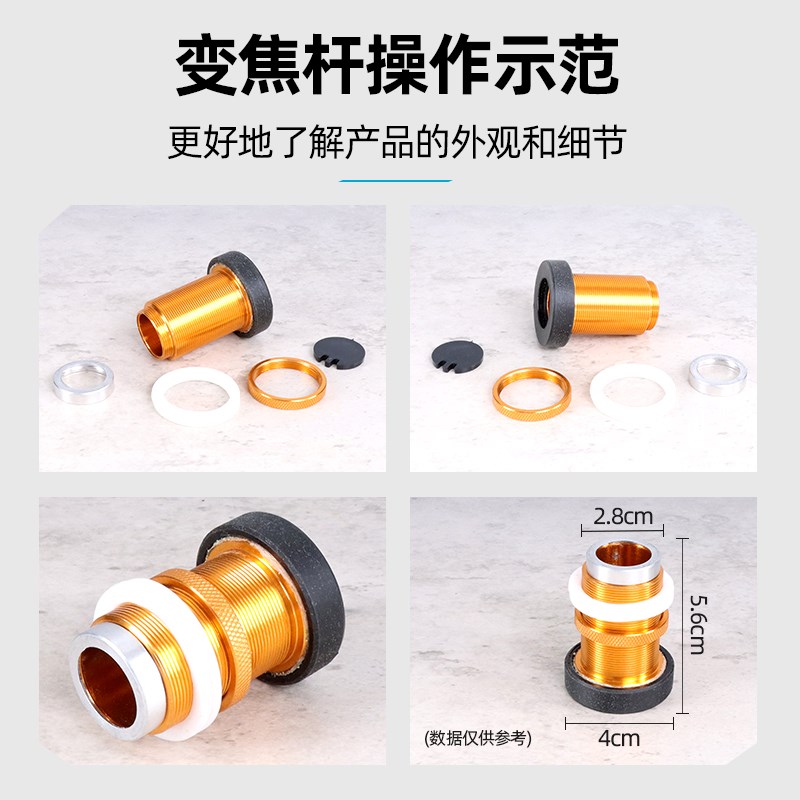 氙气灯头壳配件15cm变焦头灯杯头戴18公分耐摔调焦H3疝气灯罩聚光