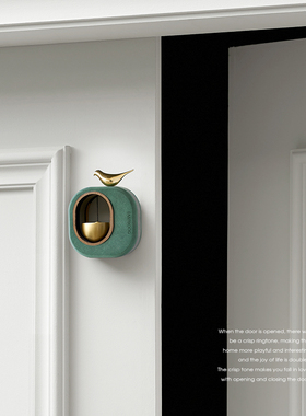 EMITDOOG进门提醒小鸟摆件家居饰品多巴胺风铃门铃装饰品礼物