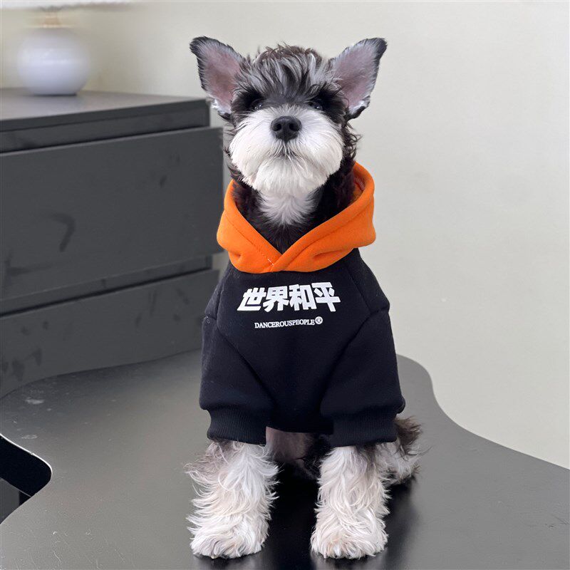 宠物猫狗衣服秋冬潮牌世界和平防猫宠物服装/雨衣（新