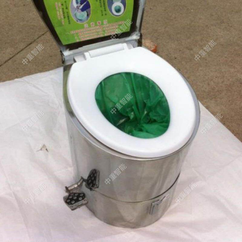 使用方硐用不锈钢便器便 免冲打包降室解袋硐室用集不ZDJ-30锈钢