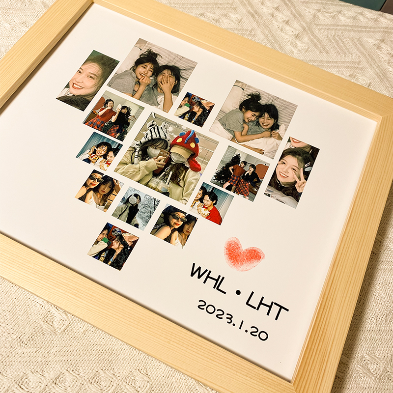 妇女礼物小礼品女生送闺蜜高级生日意义特别照片定制相框惊喜感动