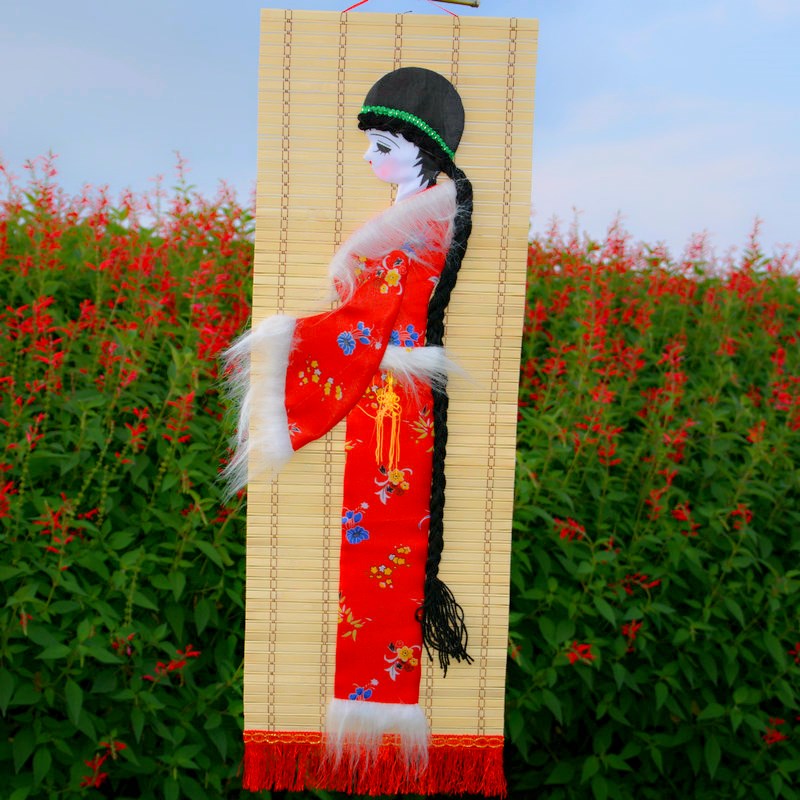 壁画客厅装饰画云南丽江少数民族创意挂画家居刺绣墙壁挂饰挂件图片